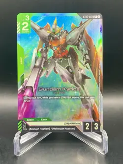 Gundam Kyrios ST07-007 C+ Celestial Drive Textured Foil Gundam Card Game NM/M - Image 1