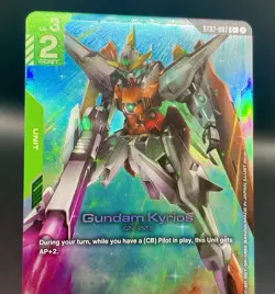 Gundam Kyrios ST07-007 C+ Celestial Drive Textured Foil Gundam Card Game NM/M - Image 3