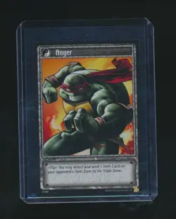 RAPHAEL ANGER 2004 KONAMI TEENAGE MUTANT NINJA TURTLE HOLO FOIL CARD TMNT TCG - Image 1