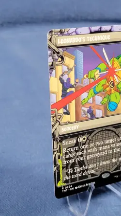 Leonardo's Technique - Showcase Regular R MTG Teenage Mutant Ninja Turtles NM - Image 2