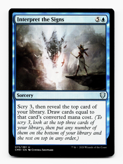 Interpret the Signs [Commander Legends] Magic MTG - NM 💧 - Image 1