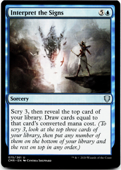 Interpret the Signs [Commander Legends] Magic MTG - NM 💧 - Image 3