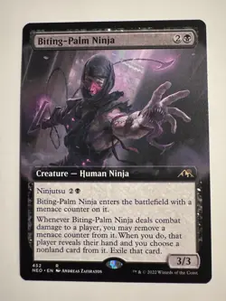 Biting-Palm Ninja (Extended Art) Kamigawa: Neon Dynasty Regular MTG - Image 1