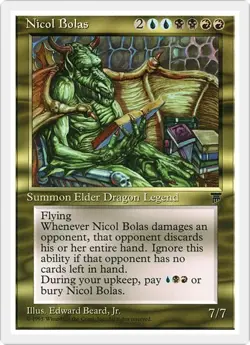 NICOL BOLAS x1 mtg LP Chronicles 1 Rare - Image 1