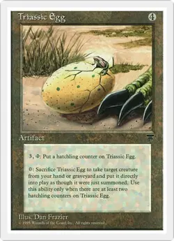 TRIASSIC EGG x1 mtg NM Chronicles 1 Rare - Image 1