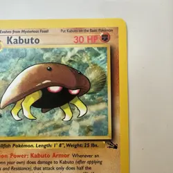 1999 Pokemon TCG FOSSIL 1ST ED #50 KABUTO NM - Image 4