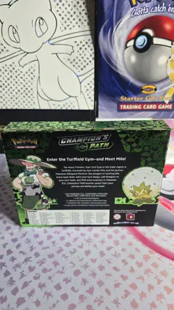 Pokemon Champion's Path Turffield Gym Pin Collection SEALED - Image 2