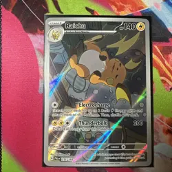 Pokemon Sv02: Paldea Evolved Raichu Holo Illustration Card 211/193 - Image 1