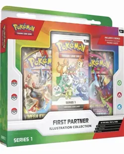 Pokemon Mega Evolution First Partner Illustration Collection Box - IN HAND (QTY) - Image 1