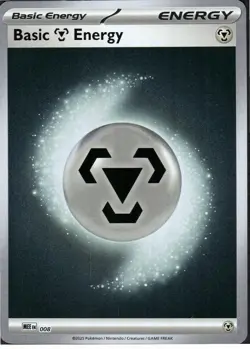 Pokemon ME: Ascended Heroes #008 Basic Metal Energy Reverse Holo - Image 1