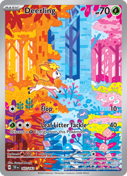Pokemon Deerling Illustration Rare NM 165/162 ** Temporal Forces ** - Image 1