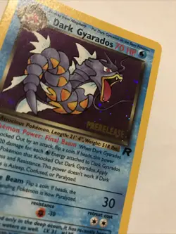Dark Gyarados 8/82 Holo Team Rocket Prerelease Promo Pokemon Card - NM - Image 2