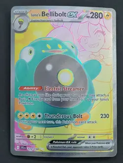 Iono's Bellibolt ex 172/159 Ultra Rare Journey Together Pokemon - Image 1
