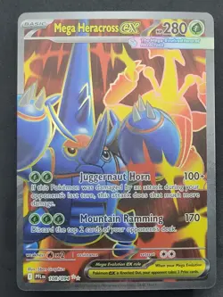 Mega Heracross ex 108/094 Ultra Rare Phantasmal Flames Pokemon TCG - Image 1