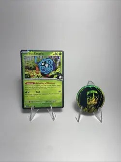 Erika’s Tangela 007/217 Common Cosmos Holo - Pokemon Ascended Heroes NM (& Coin) - Image 1