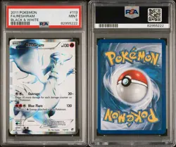 Pokemon Reshiram 113/114 Black & White Full Art Ultra Rare Holo PSA 9 2011 - Image 3
