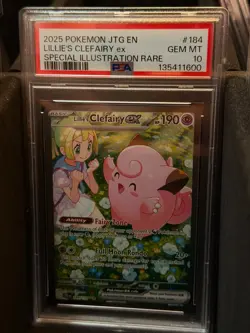 Pokemon TCG Lillie's Clefairy EX Journey Together- 184/159 PSA 10 - Image 1