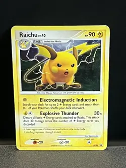 Raichu DP21 Black Star Promo 2008 Diamond & Pearl Holo Pokemon TCG - MP - Image 1