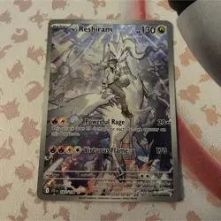 Pokemon N's Reshiram 167/159 Illustration Rare Holo Sv09 Full Art 130 HP - Image 1
