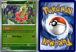 Meganium 010/132 R Mega Evolution Pokemon Reverse Holo NM - Image 3