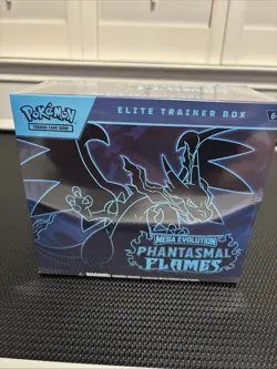 Pokemon TCG Mega Evolution Phantasmal Flames Elite Trainer Box ETB, NEW & SEALED - Image 1