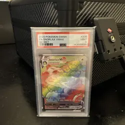 2020 POKEMON SWORD & SHIELD SECRET #206 FULL ART/SNORLAX VMAX PSA 9 - Image 1