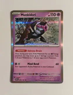 Pokemon TCG Munkidori 095/167 Holo Rare Twilight Masquerade NM - Image 1
