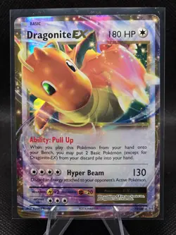 2016 Pokemon XY Evolutions #72/108 Dragonite EX Ultra Rare Holo NM+ - Image 1