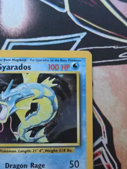 Pokemon TCG Gyarados Holo Rare Base Set 6/102 WOTC Vintage 1999 LP - Image 4