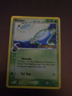 2006 Pokemon Wooper Delta Species 71/101 Dragon Frontiers Reverse Holo STAMPED - Image 1