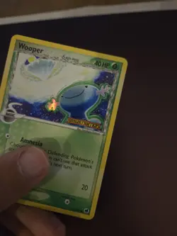 2006 Pokemon Wooper Delta Species 71/101 Dragon Frontiers Reverse Holo STAMPED - Image 2