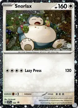 Snorlax - 122 SVP - Cosmos Holo Black Star Promo - Pokemon TCG NM - Image 1