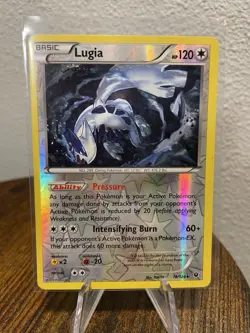Pokemon TCG: Lugia 78/124 XY Fates Collide 2016 Reverse Holo Rare - LP - Image 1