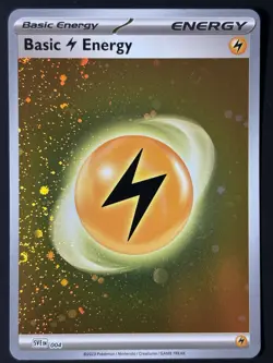 Basic Lightning Energy (Cosmos Holo) 004 Scarlet & Violet Pokemon 3 Swirls NM - Image 3