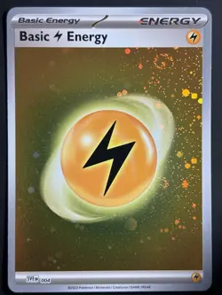 Basic Lightning Energy (Cosmos Holo) 004 Scarlet & Violet Pokemon 3 Swirls NM - Image 5