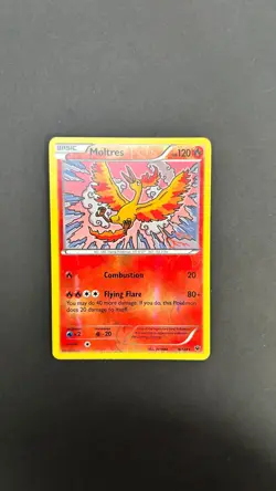 Pokemon Moltres 9/124 Rare Reverse Holo XY Fates Collide - Image 1