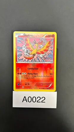 Pokemon Moltres 9/124 Rare Reverse Holo XY Fates Collide - Image 3