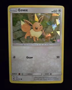 Pokemon TCG - EEVEE - #155 - CRACKED ICE HOLO - PROMO - LOST THUNDER (2018) - NM - Image 1