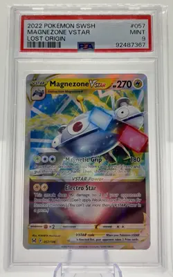 2022 POKEMON SWSH MAGNEZONE VSTAR LOST ORIGIN PSA 9 MAGNEZONE VSTAR VSTAR/RARE - Image 1