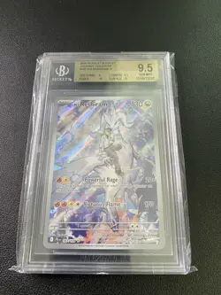 2025 POKEMON JTG EN-JOURNEY TOGETHER ILLUSTRATION RARE #167 N'S RESHIRAM BGS 9.5 - Image 1