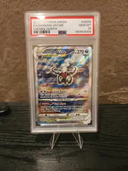 2023 POKEMON SWORD AND SHIELD CROWN ZENITH FA/DARKRAI VSTAR #GG50 PSA 10 - Image 1