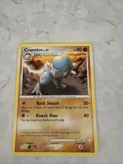 Pokemon TCG Platinum Cranidos Regular Uncommon 46/127 - LP - Image 1