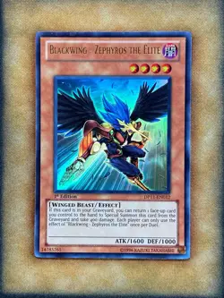 Yugioh Blackwing - Zephyros the Elite DP11-EN012 Ultra Rare 1st Ed NM - Image 1