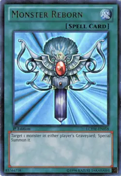 Monster Reborn Ultra Rare LCYW-EN058 LP - Image 1