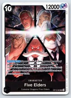 One Piece - OP13-082 - Five Elders - Holo SR - US Seller - Image 1
