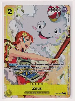 A Fist of Divine Speed #OP11-106 Zeus (Alternate Art) - Image 1