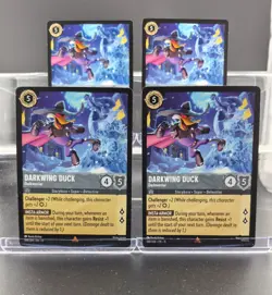 Disney Lorcana Darkwing Duck - Darkwarrior 188/204 Winterspell Rare 4 Cards - Image 1