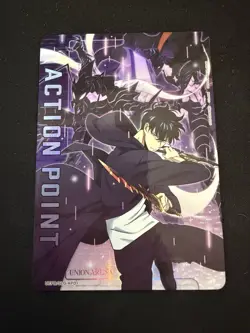 Bandai Solo Leveling Sung Jinwoo Action Point Card Union Arena UEPB/SLG-AP01 - Image 1