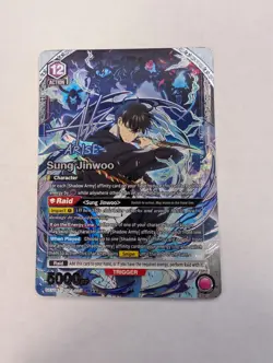 Sung Jinwoo SECRET RARE 2 STAR Union Arena Pack Fresh SLG-1-022 SR** ENGLISH - Image 1