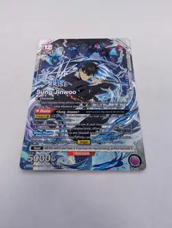 Sung Jinwoo SECRET RARE 2 STAR Union Arena Pack Fresh SLG-1-022 SR** ENGLISH - Image 3